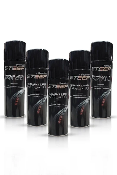 STEEP Seramik Lastik & Tampon Parlatıcı Sprey 5 Adet 500ml ürün görseli 1