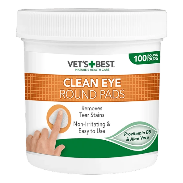 Vet's Best Clean Eye Kedi ve Köpek Göz Temizleme Parmak Pedi (100 Adet) ürün görseli 1