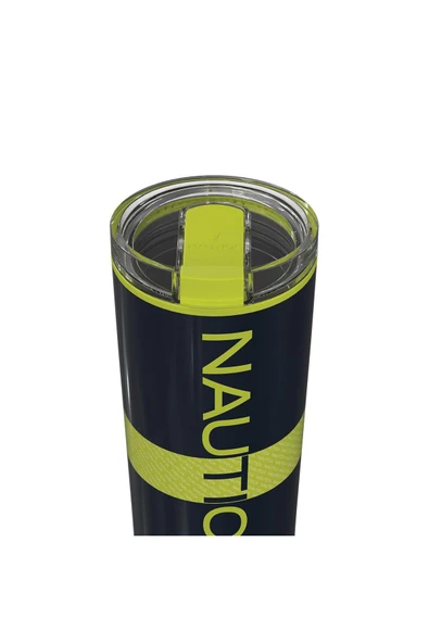 Sport Termos Paslanmaz Çelik 950ML Lacivert Lime - Resim 2