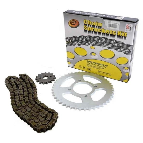 Mondial Mh Ön-Arka Dişli Zincir Seti 38-15T 428-116L Sfr ürün görseli 1