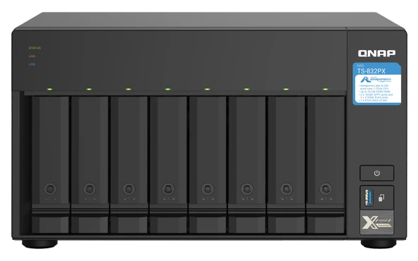 Qnap Ts-632X-4G Ram 6 Hdd Yuvalı Tower Nas Depolama Ünitesi (Hdd ler Dahil Değildir) ürün görseli 1