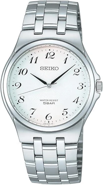 Seiko SCXP027 37 mm Pilli İnce Kasa 5 Atm Çelik Erkek Kol Saati ürün görseli 1
