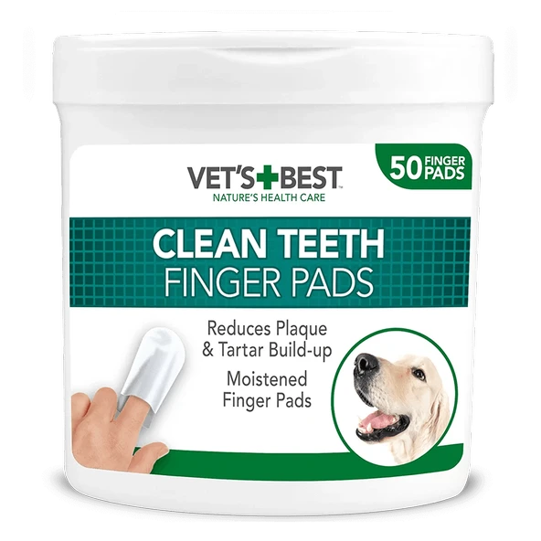 Vet's Best Clean Teeth Köpek Diş Temizleme Parmak Pedi (50 Adet) ürün görseli 1