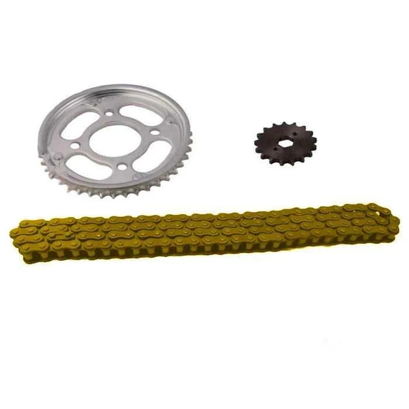 Honda Cbf 150 Ön-Arka Dişli Zincir Set Sfr O-Ringli 428H 15-42T B Kalite ürün görseli 1