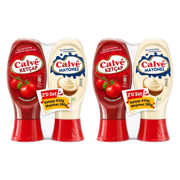 Calve Ketçap 430 Gr & Mayonez 380 Gr Set x 2 Adet ürün görseli 1