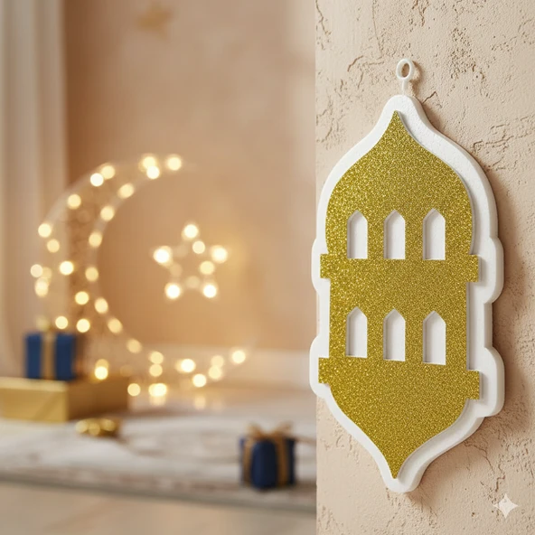 14,5 x 25 cm Strafor Ramazan Feneri - Ramazan Duvar ve Dekor Süsü ürün görseli 1