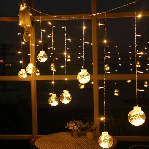 2,5 m 138 Led Gün Işığı Saçak Işık – 8 Toplu Dekoratif Aydınlatma ürün görseli 1