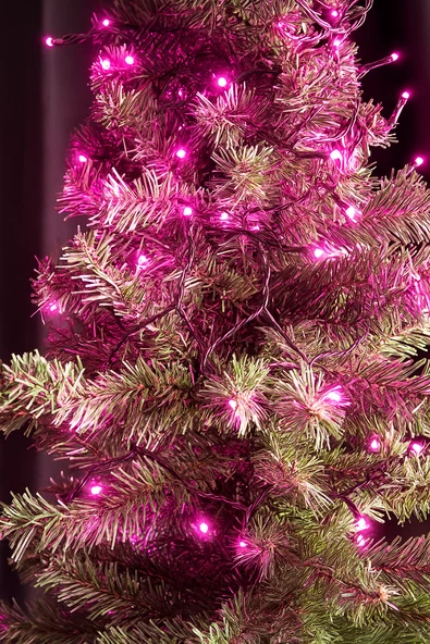 8.25 Metre Eklemeli Led Işık (80 Led) - Fuşya Renkli Fişli Dekoratif Aydınlatma Seti (Karton Kutulu) ürün görseli 1