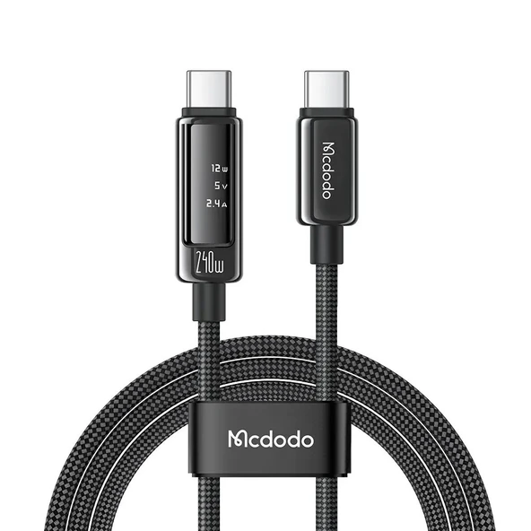 Mcdodo CA-8900 240W Typec Typec OLED Ekranlı Şarj Kablosu 1.2m ürün görseli 1