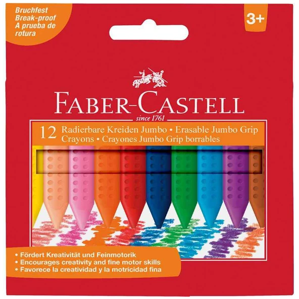 Faber-Castell Mum Boya Grip Jumbo 12 Renk 5281 122540 ürün görseli 1