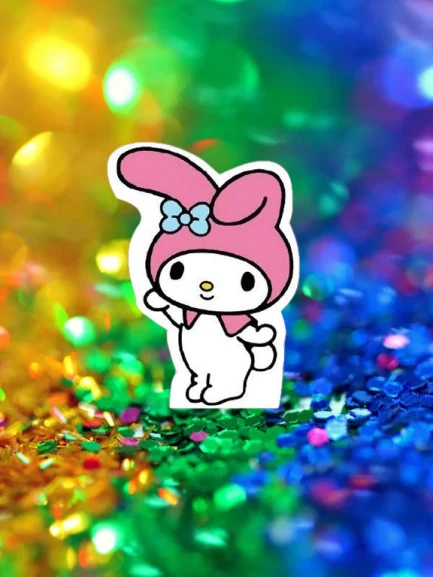 Ayaklı pano Kuromi My Melody Ayaklı Pano 32cm Doğum Günü Masa Dekoru Oda süsü ürün görseli 1