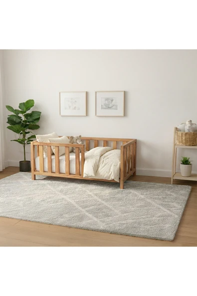 terra ws Montessori Ayaklı Karyola Kayın Ağacı – Ahşap Bebek & Çocuk Yatağı | Aquarius Serisi 60 cm Yükseklik ürün görseli 1