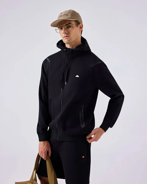 Ellesse 6SM1004-BK Erkek Kapüşonlu Sweat Ceket - Siyah ürün görseli 1