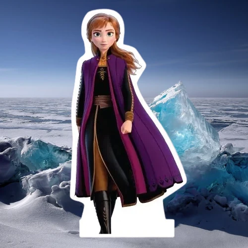 Ayaklı pano Anna Karekterli Ayaklı Pano 50 cm (frozen) Masa üstü Doğum Günü Süsü ürün görseli 1