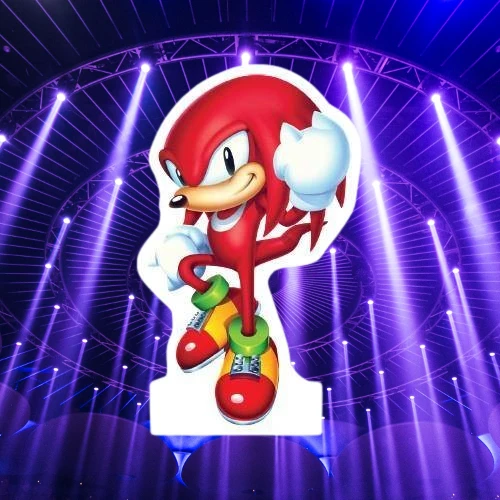 Ayaklı Pano Sonic Boom Ekidne Knuckles Ayaklı Pano 34x24 cm Doğum Günü Masa Dekoru ürün görseli 1