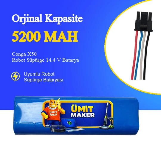 Conga X50 Robot Süpürge 5200 mAh Batarya ürün görseli 1