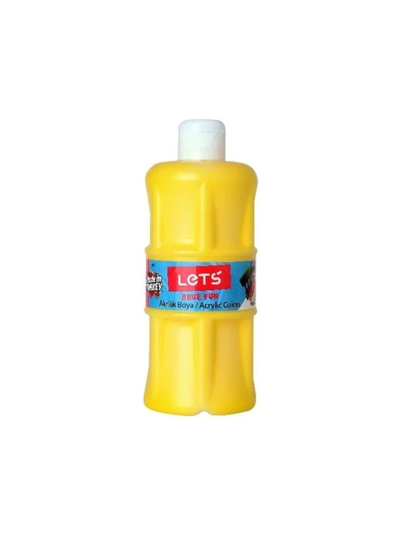 LETS AKRILIK BOYA 500 ML SARI L5301 ürün görseli 1