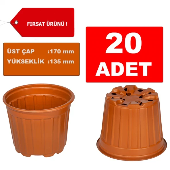 ÇİÇEK BİTKİ ÇOĞALTMA SAKSISI EKO SAKSI TEK ALIMDA 20 ADET 17 CM ürün görseli 1