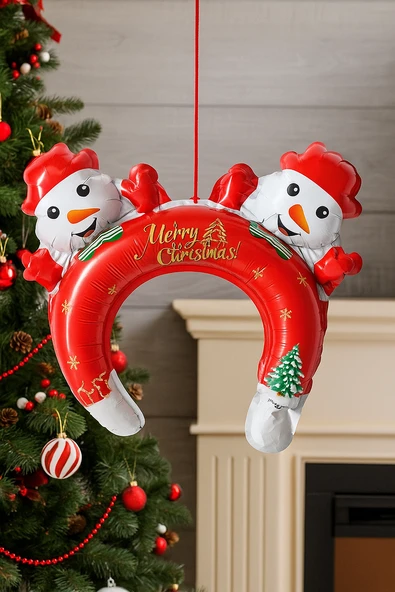33×30 cm Kardan Adam Folyo Taç – Yılbaşı Folyo Balon Parti Aksesuarı ürün görseli 1