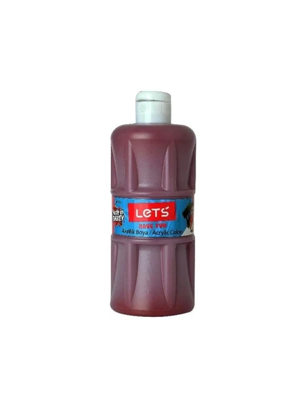 LETS AKRILIK BOYA 500 ML KAHVE L5308 ürün görseli 1