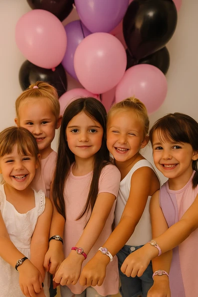 Deri bileklik Kuromi Temalı 6lı paket Pinyata İçi Hediye Doğum Günü Hediyesi ürün görseli 1