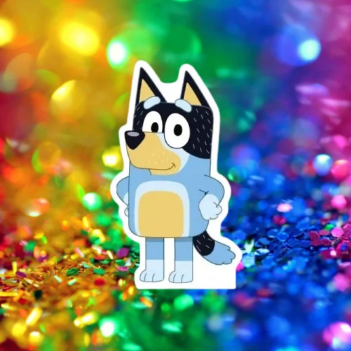 Ayaklı pano Bluey Ayaklı Pano 35 cm Mavi Doğum Günü Masa Dekoru ürün görseli 1