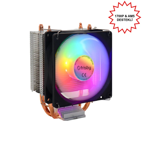 Frisby P2S İntel ve Amd Uyumlu Rgb Ledli Kule Tipi Cpu Soğutucu ürün görseli 1
