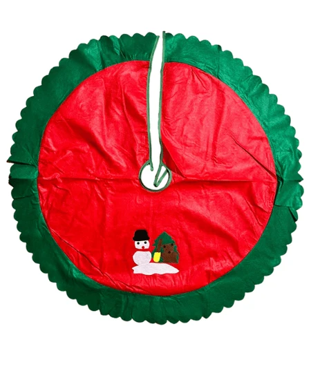 Yılbaşı Ağaç Örtüsü Elyaf Kabartma Noel Baba Figür - Resim 2