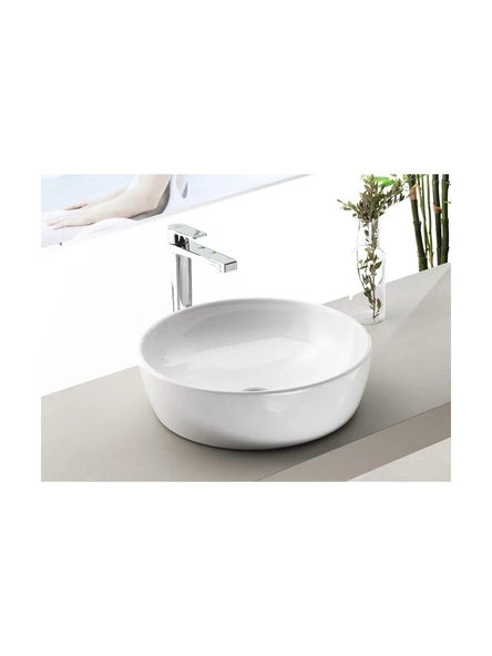 Turkuaz Cerastyle One 46 cm Tezgah Üstü Çanak Lavabo ürün görseli 1