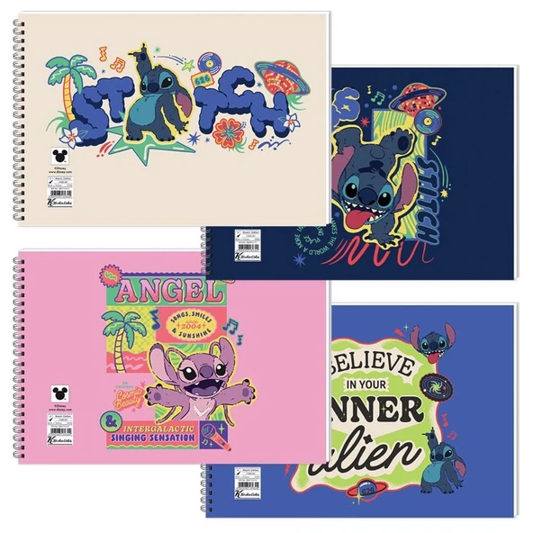 Lilo&Stitch Spiralli Resim Defteri 25x35 15 YP 300215-14 (1 Adet) ürün görseli 1