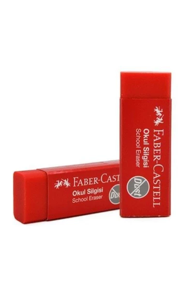 Faber-castell Okul Silgisi Kırmızı 187223 ürün görseli 1