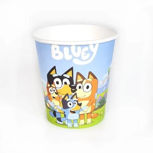8 adet – Bluey Temalı Parti Bardağı Seti Çocuk Doğum Günü ve Etkinlik Bardakları ürün görseli 1