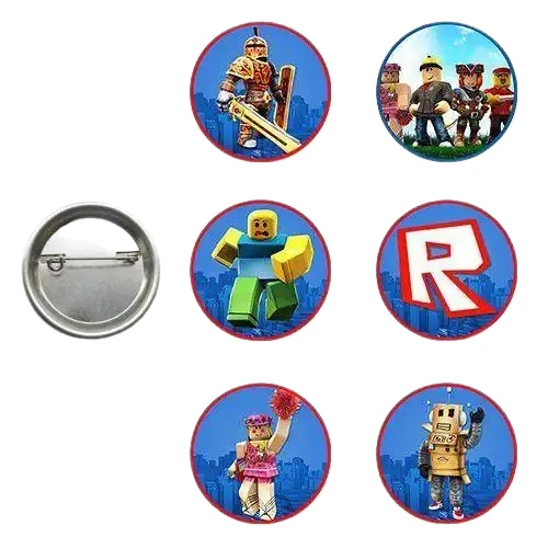 Lisanslı Yaka çanta rozeti ROBLOX 6lı Paket Pinyata İçi Küçük Hediyelikler ürün görseli 1