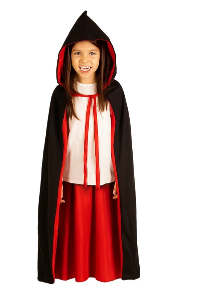 Halloween Pelerin Çift Taraflı Kapüşonlu 90cm - Resim 5