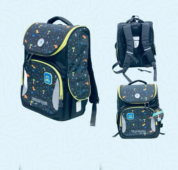 Hello Dragon Okul Çantası Model 16 Siyah CN0040 ürün görseli 1