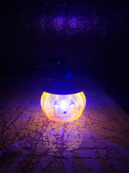 Halloween Cadılar B.Işıklı Şapkalı Balkabağı 10x7c ürün görseli 1