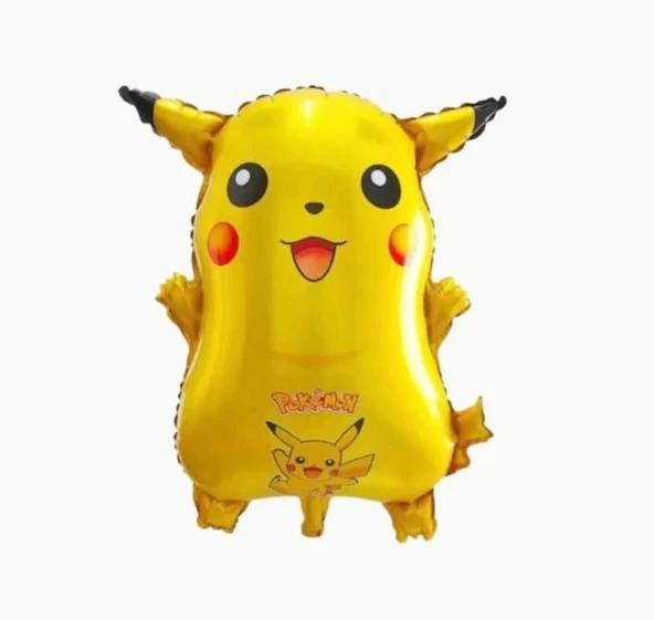 Folyo Balon POKEMON 60x50 CM PİKACHU - Resim 3