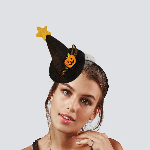 Halloween Cadıl.Siyah simli tüllü balk.yıld.mini ş ürün görseli 1