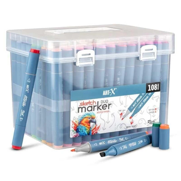 Rich Art-X Sketch Marker Duo 108 Li Set 18052 ürün görseli 1