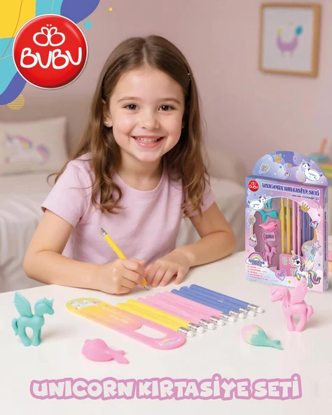 Bu-Bu Kırtasiye Seti Unicorn ürün görseli 1