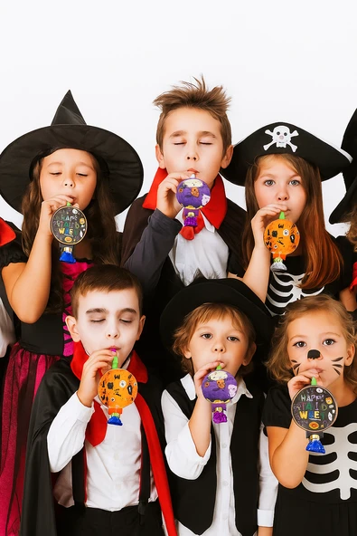 Parti düdüğü halloween cadılar bayramı 6 lı ürün görseli 1