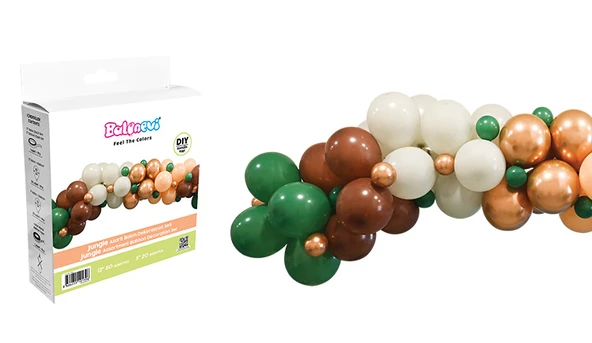 Balon Dekorasyon seti JUNGLE 70bal+zinc+yapışt ürün görseli 1