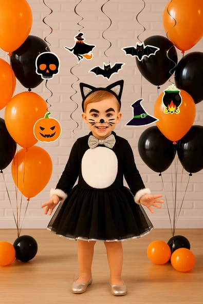 Asmalı Sarkıt süsü Halloween 6 lı Helezon - Resim 6