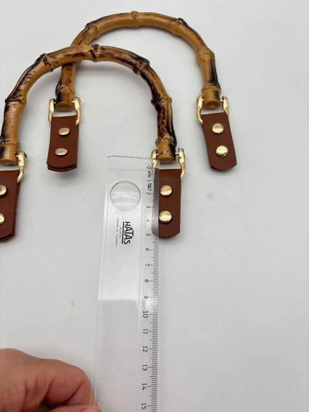 Çanta Aksesuar Troklu Taba Derili Plastik Çanta Sapı - Resim 3