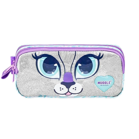 Mikro Muggle Shimmer Cat Kalem Çantası MU-9051 ürün görseli 1