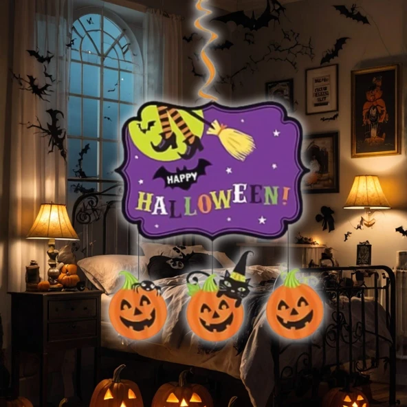 Halloween Cadılar Bayramı Tavan Kapı Süsü - Resim 3