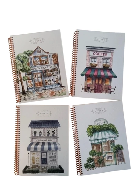 Keskin 80 Yaprak 16.5x22.5cm Kareli Spiralli Kareli Karton Kapak ürün görseli 1