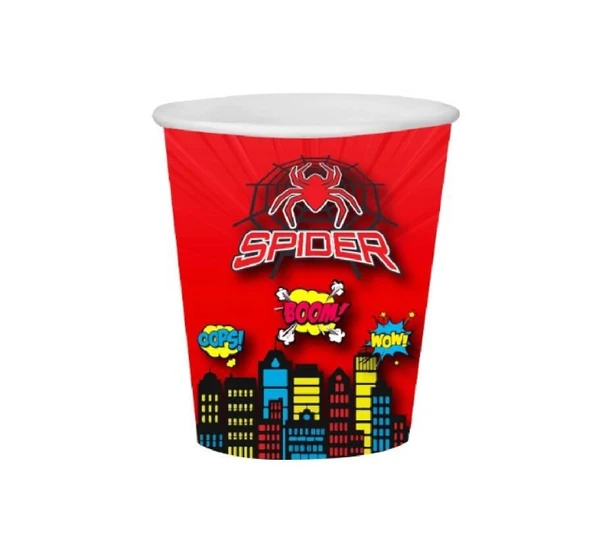 Bardak Spider örümcek 8 li ürün görseli 1