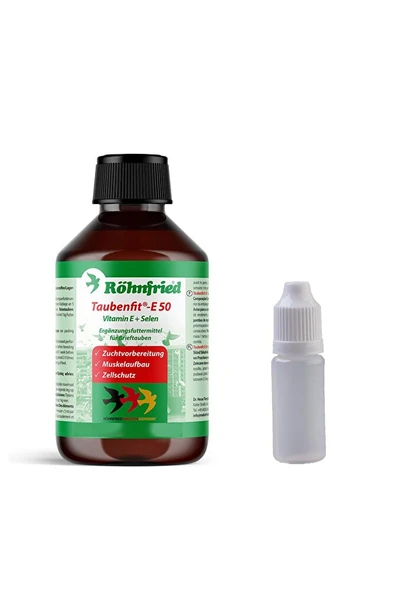 Taubenfit E-50 Selenyum Kafes Kuşu Üreme Vitamini Takviyesi 20 ml ürün görseli 1