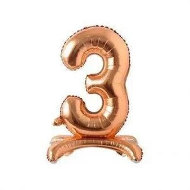 Folyo Rakam 3 rosegold AYAKLI 32 İNÇ ürün görseli 1
